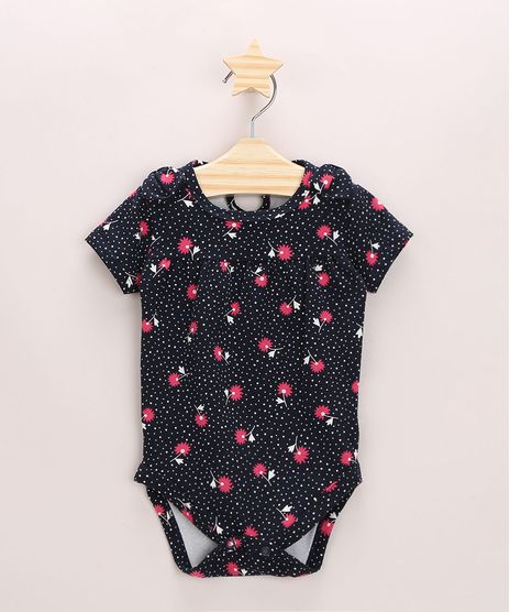 Body-Infantil-Estampado-de-Poa-e-Flores-com-Lacos-Manga-Curta-Azul-Marinho-9970644-Azul_Marinho_1