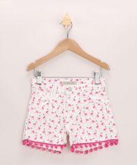 Short-Infantil-de-Sarja-Estampado-de-Flamingos-com-Bolsos-e-Pompom-Off-White-9965927-Off_White_1