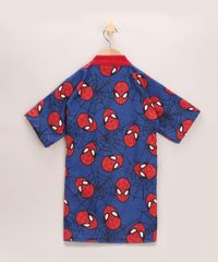 Roupao-Infantil-Homem-Aranha-Manga-Curta-Azul-9967771-Azul_2