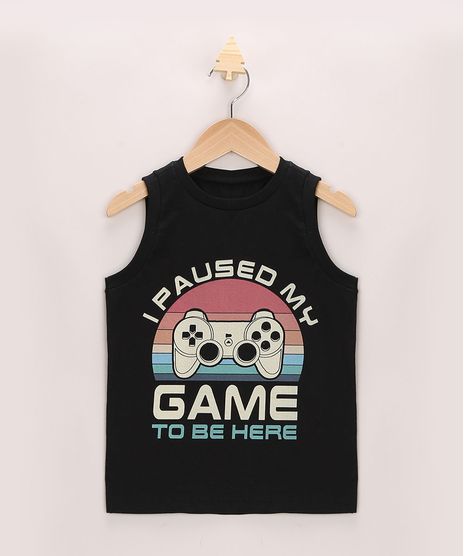 Regata-Infantil-Video-Game-Preta-9968544-Preto_1