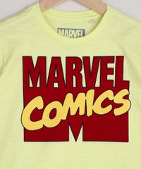 Camiseta-Infantil-Marvel-Comics-Manga-Curta-Amarela-9970817-Amarelo_2
