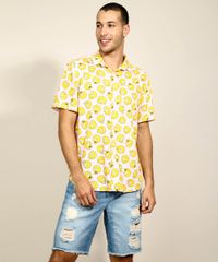 Camisa-Masculina-Tradicional-Lisa-Simpson-Estampada-Manga-Curta-Rosa-Claro-9963170-Rosa_Claro_5