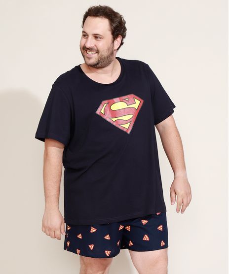 Pijama-Masculino-Super-Homem-Manga-Curta-Preto-9963228-Preto_1