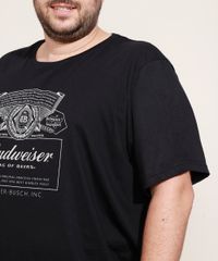 Camiseta-Masculina-Plus-Size-Budweiser-Manga-Curta-Gola-Careca-Preta-9972063-Preto_5