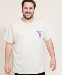 Camiseta-Masculina-Plus-Size-Original-com-Bolso-Manga-Curta-Gola-Careca-Off-White-9972064-Off_White_1
