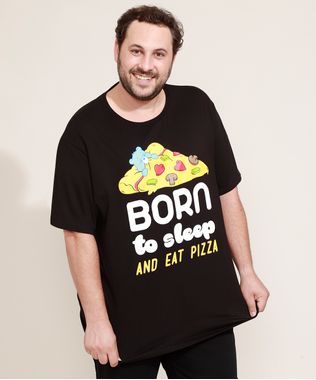 Camiseta-Masculina-Plus-Size-Ursinhos-Carinhosos-Manga-Curta-Gola-Careca-Preta-9974320-Preto_1