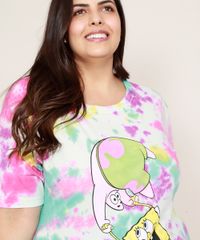 Blusa-Feminina-Plus-Size-Bob-Esponja-e-Patrick-Estampada-Tie-Dye-Manga-Curta-Decote-Redondo-Multicor-9971412-Multicor_5