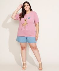 Blusa-Feminina-Plus-Size-Bambi-Manga-Curta-Decote-Redondo-Rosa-9971414-Rosa_3