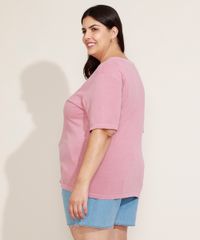 Blusa-Feminina-Plus-Size-Bambi-Manga-Curta-Decote-Redondo-Rosa-9971414-Rosa_5
