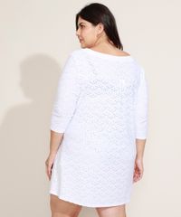 Saida-de-Praia-em-Laise-Plus-Size-Manga-3-4-Branca-9960037-Branco_2 Saida-de-Praia-em-Laise-Plus-Size-Manga-3-4-Branca-9960037-Branco_2