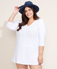 Saida-de-Praia-em-Laise-Plus-Size-Manga-3-4-Branca-9960037-Branco_6 Saida-de-Praia-em-Laise-Plus-Size-Manga-3-4-Branca-9960037-Branco_6