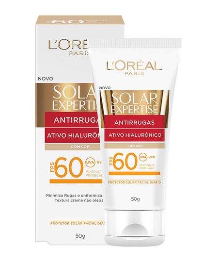Protetor-Solar-Facial-L-Oreal-Expertise-Antirrugas-com-Cor-FPS60---50g-Unico-9965315-Unico_1