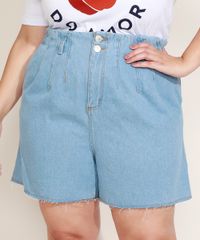 Short-Jeans-Feminino-Plus-Size-Mindset-Cintura-Alta-com-Pregas-Azul-Claro-9973138-Azul_Claro_1