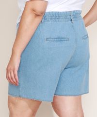 Short-Jeans-Feminino-Plus-Size-Mindset-Cintura-Alta-com-Pregas-Azul-Claro-9973138-Azul_Claro_2