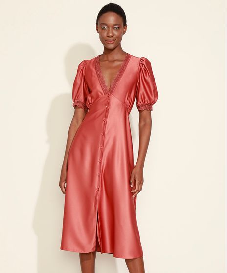 Vestido-Slip-Dress-Feminino-Mindset-Midi-Acetinado-com-Botoes-e-Renda-Manga-Bufante-Rosa-Escuro-9974845-Rosa_Escuro_1