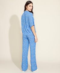 Conjunto-Feminino-Mindset-de-Camisa-Estampada-Floral-Manga-Curta---Calca-Wide-Alfaiatada-Azul-9975462-Azul_2