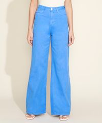 Calca-de-Sarja-Feminina-Mindset-Wide-Reta-Cintura-Super-Alta-Azul-9974854-Azul_1