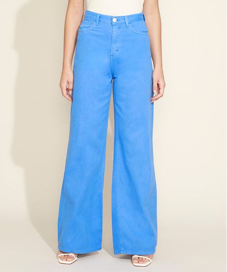 Calca-de-Sarja-Feminina-Mindset-Wide-Reta-Cintura-Super-Alta-Azul-9974854-Azul_1