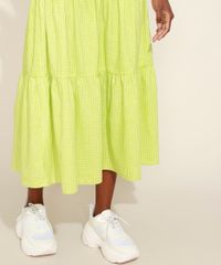 Saia-Feminina-Mindset-Midi-Estampada-Xadrez-Vichy-com-Recortes-Verde-9965570-Verde_5