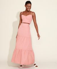 Saia-Feminina-Mindset-Longa-com-Recortes-Coral-9974830-Coral_3
