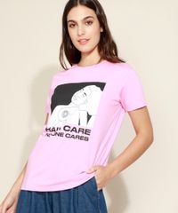 T-Shirt-Feminina-Mindset--Hair-Care--Manga-Curta-Decote-Redondo-Rosa-9974966-Rosa_5