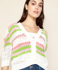 Cardigan-de-Croche-Feminino-Mindset-Listrado-Manga-3-4-Decote-V-Off-White-9975470-Off_White_5