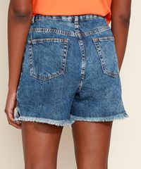 Short-Feminino-Mindset-Cintura-Super-Alta-Marmorizado-com-Barra-Desfiada-Azul-Medio-9975479-Azul_Medio_2