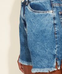 Short-Feminino-Mindset-Cintura-Super-Alta-Marmorizado-com-Barra-Desfiada-Azul-Medio-9975479-Azul_Medio_5