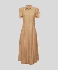 Vestido-Chemise-Feminino-Mindset-Midi-com-Linho-Manga-Curta-Bege-Escuro-9976029-Bege_Escuro_6