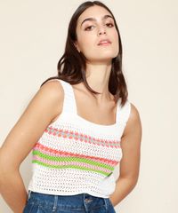 Regata-de-Croche-Feminina-Mindset-com-Listras-Alca-Larga-Decote-Reto-Off-White-9975471-Off_White_1