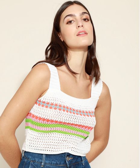 Regata-de-Croche-Feminina-Mindset-com-Listras-Alca-Larga-Decote-Reto-Off-White-9975471-Off_White_1