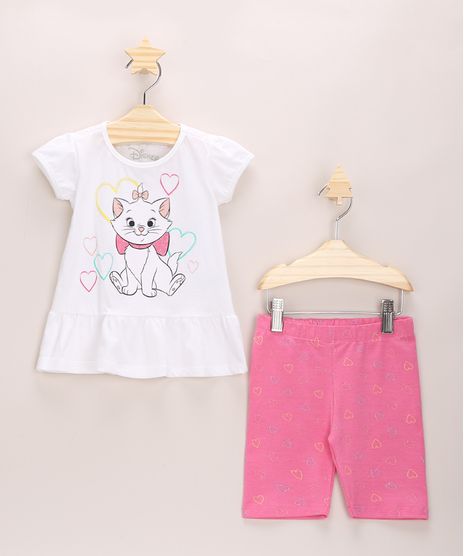 Conjunto-Infantil-Blusa-Marie-Branca-Manga-Curta---Bermuda-Ciclista-Coracao-Rosa-9967879-Rosa_1