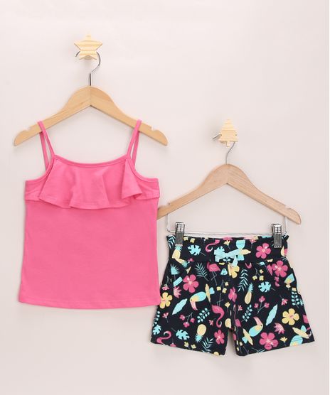Conjunto-Infantil-Regata-Rosa-com-Babado---Short-Estampado-Flamingos-Azul-Marinho-9968650-Azul_Marinho_1