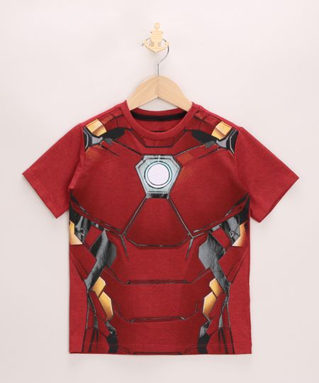 Camiseta-Infantil-Homem-de-Ferro-Emborrachado-Manga-Curta-Vermelha-9965118-Vermelho_1