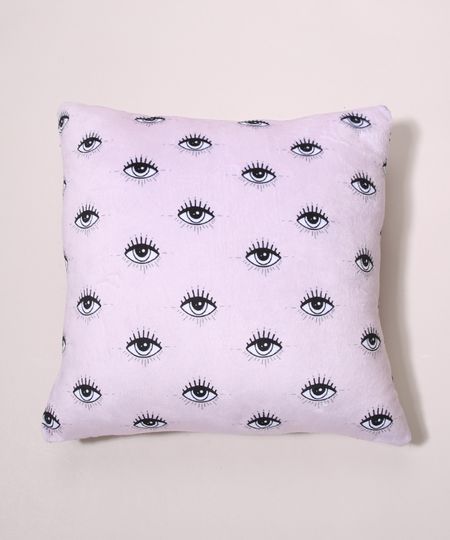 Almofada-de-Pelucia-Estampada-de-Olhos--Rosa-Claro-9973590-Rosa_Claro_1