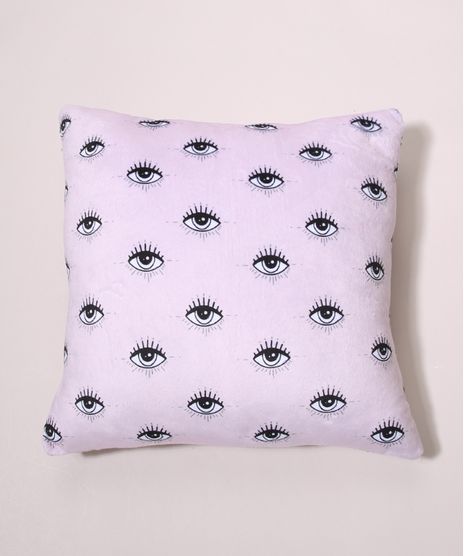 Almofada-de-Pelucia-Estampada-de-Olhos--Rosa-Claro-9973590-Rosa_Claro_1