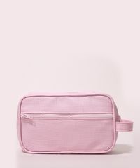 Necessaire-Feminina-Texturizada-com-Bolso-e-Alta-Rosa-Claro-9972773-Rosa_Claro_1