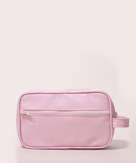 Necessaire-Feminina-Texturizada-com-Bolso-e-Alta-Rosa-Claro-9972773-Rosa_Claro_1