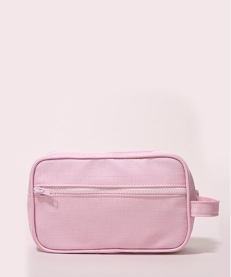 Necessaire-Feminina-Texturizada-com-Bolso-e-Alta-Rosa-Claro-9972773-Rosa_Claro_1
