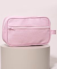 Necessaire-Feminina-Texturizada-com-Bolso-e-Alta-Rosa-Claro-9972773-Rosa_Claro_2