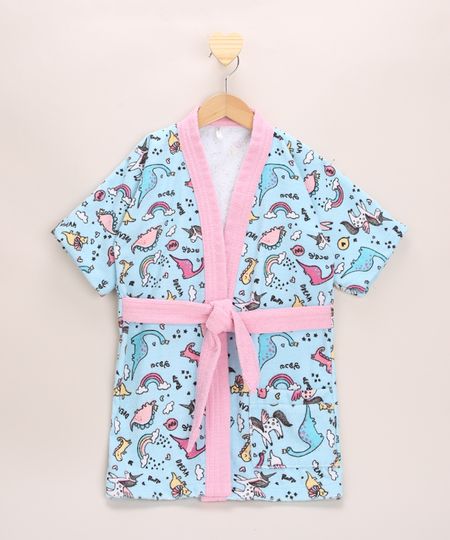 Roupao-Infantil-Unicornios-Manga-Curta-Azul-Claro-9967776-Azul_Claro_1