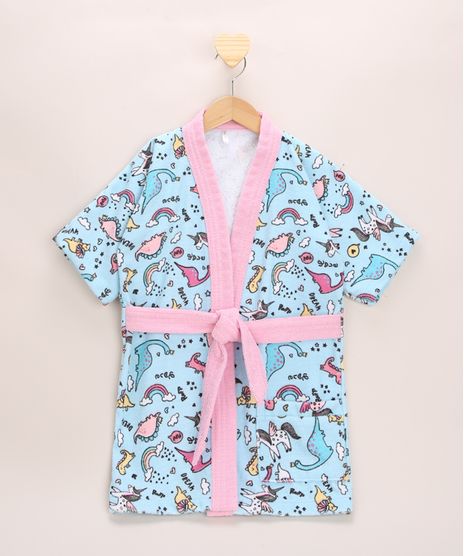 Roupao-Infantil-Unicornios-Manga-Curta-Azul-Claro-9967776-Azul_Claro_1
