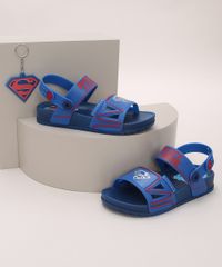 Papete-Infantil-Grendene-Super-Homem-com-Tiras---Brinde-Azul-9974202-Azul_1