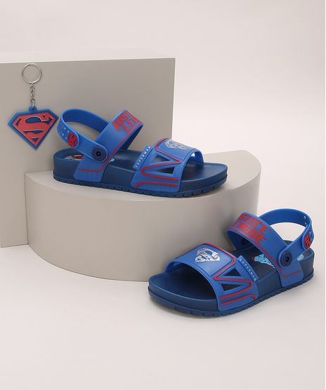 Papete-Infantil-Grendene-Super-Homem-com-Tiras---Brinde-Azul-9974202-Azul_1