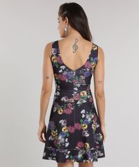 Vestido-Estampado-Floral-com-Vazado-Preto-8822727-Preto_2