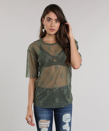Blusa-em-Tule-com-Estrelas-Verde-Militar-8960124-Verde_Militar_1