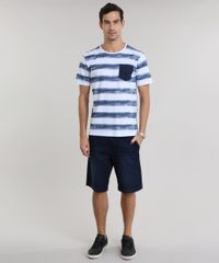 Camiseta-Listrada-de-Algodao---Sustentavel-Branca-8651310-Branco_3
