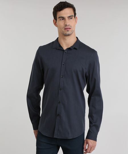 Camisa-Slim-Chumbo-8750262-Chumbo_1 Camisa-Slim-Chumbo-8750262-Chumbo_1