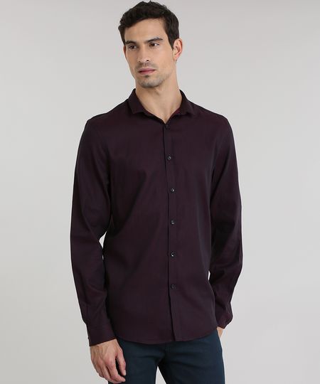 Camisa-Slim-Vinho-8750262-Vinho_1 Camisa-Slim-Vinho-8750262-Vinho_1