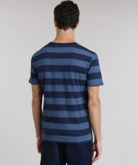 Camiseta-Listrada-de-Algodao---Sustentavel-Azul-Marinho-8651310-Azul_Marinho_2